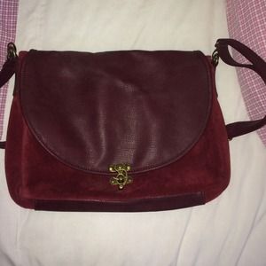 Burgundy Messenger Bag