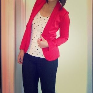 Red H&M blazer