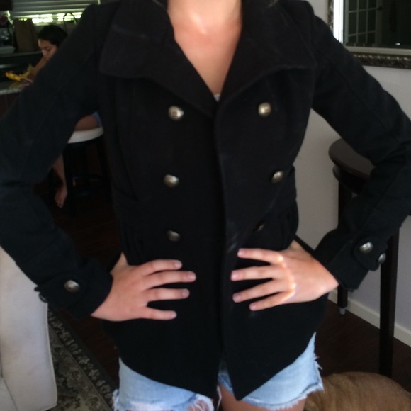 Double breasted pee coat