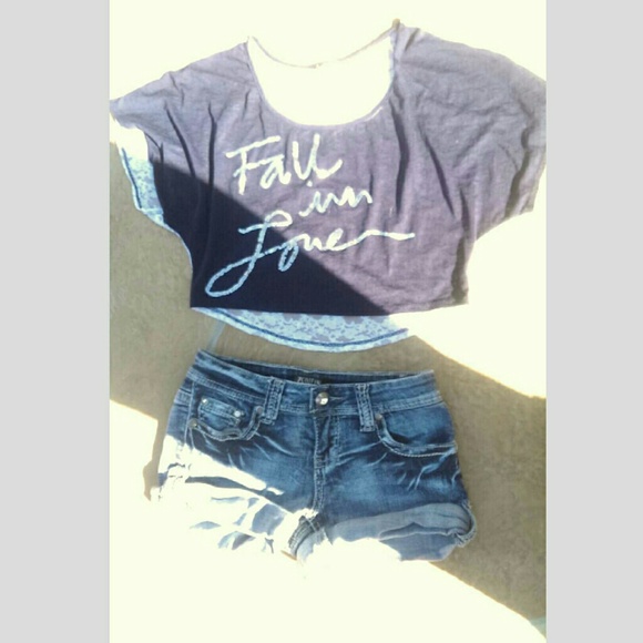 Navy blue crop top!!!