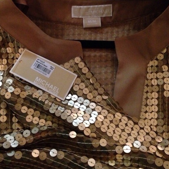 ⭐️Michael Kors gold sequin tunic - Picture 4 of 4