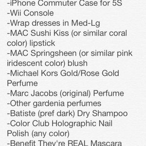 My TRADE wish list!!
