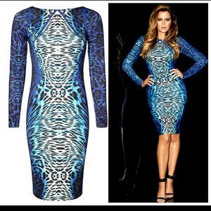 Blueberry leopard print dresses