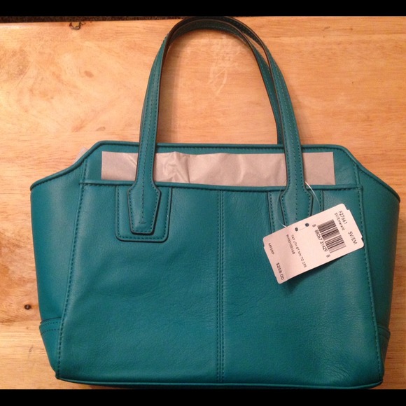 Mini Coach Emerald Green hand tote