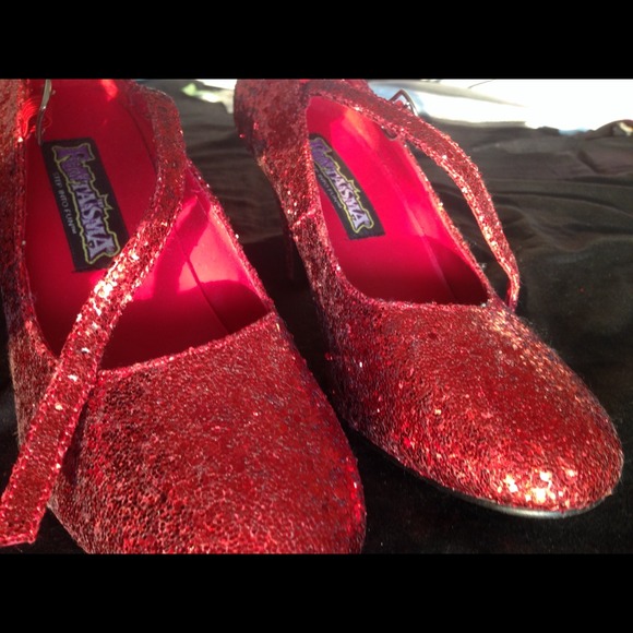 Red Sparkly Heels