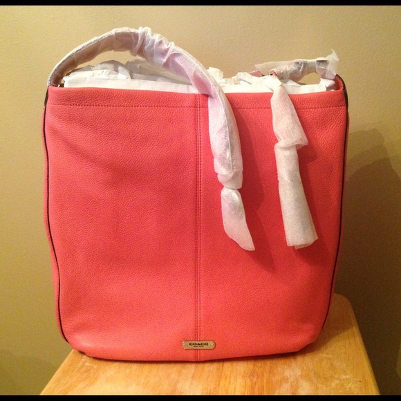 Large Shoulder tote with straps/ leather bindings