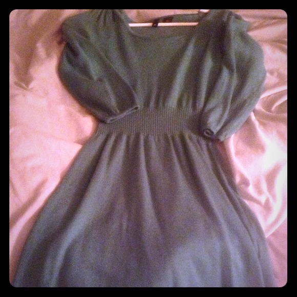 H&m green/teal sweater dress