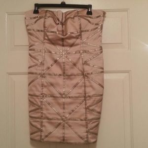 Geometric Bandage Style Dress