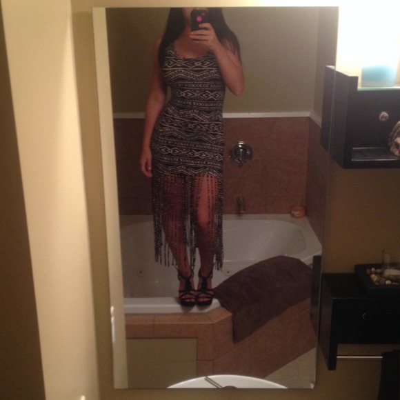 Aztec print fringe playful dress❤️