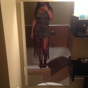 Aztec print fringe playful dress❤️