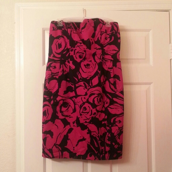 Rose Print Cocktail Dress - Picture 1 of 1