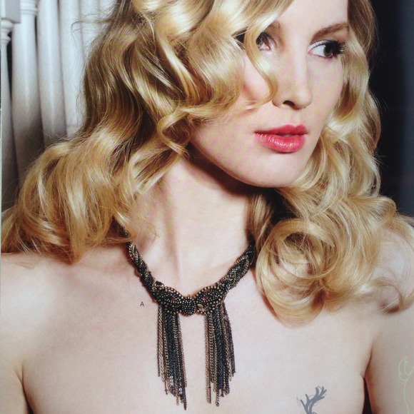 Butterfly braided multi chain fringe necklace