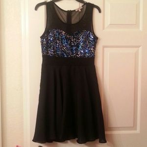 Galaxy Sequin Cocktail Dress