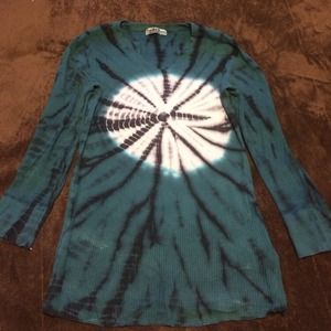 Tie dyed thermal shirt