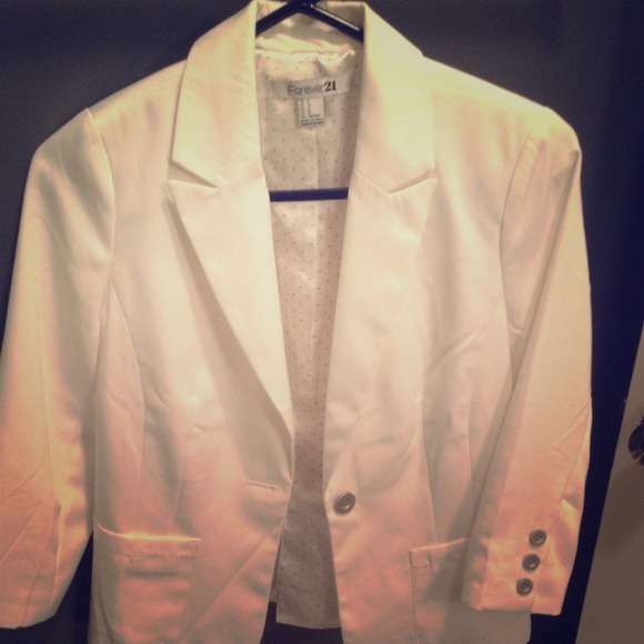 Forever 21 white blazer