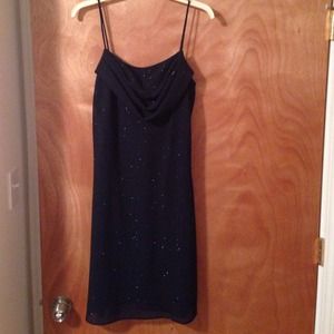 Sparkly navy blue dress