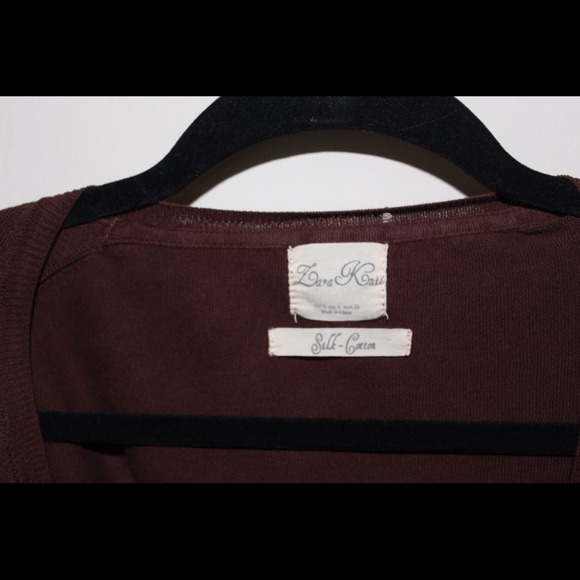 SOLD IN BUNDLE Zara Silk Cotton Cardigan - Picture 2 of 3