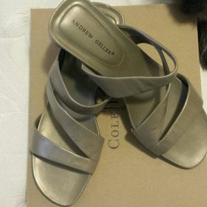 *Reserved* Leather Silver Sandals