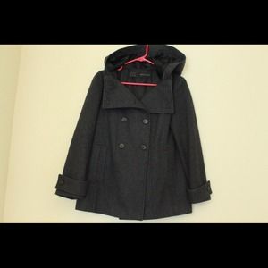 Zara wool coat w/ hood