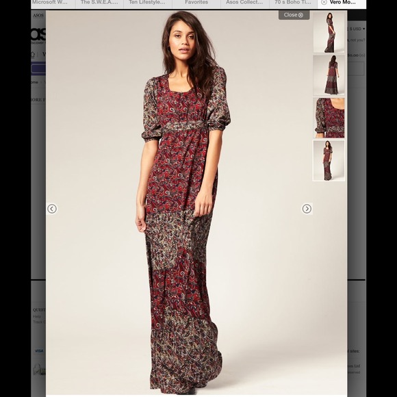 SOLD Asos bohemian dress. - Picture 3 of 4