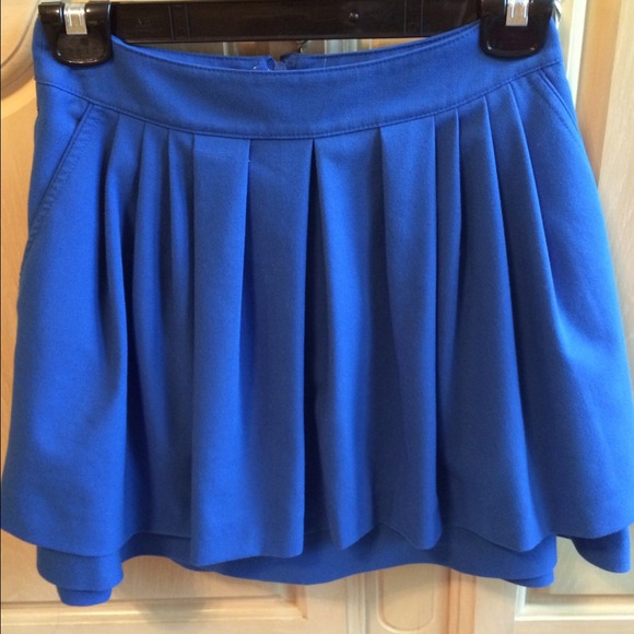 Royal blue skirt