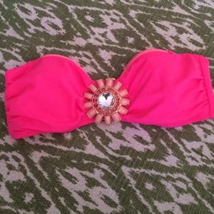 Pink VS crystal swim bandeau
