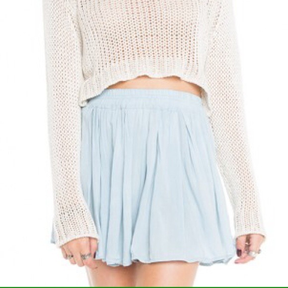 Brandy Melville powder blue skirt