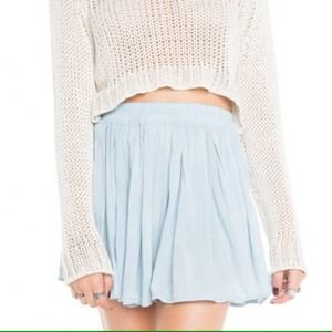 Brandy Melville powder blue skirt