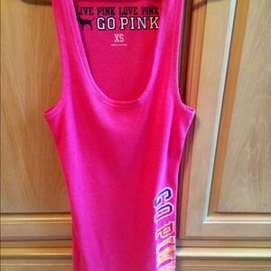 ❌SOLD❌Victoria's Secret PINK tank top hot pink