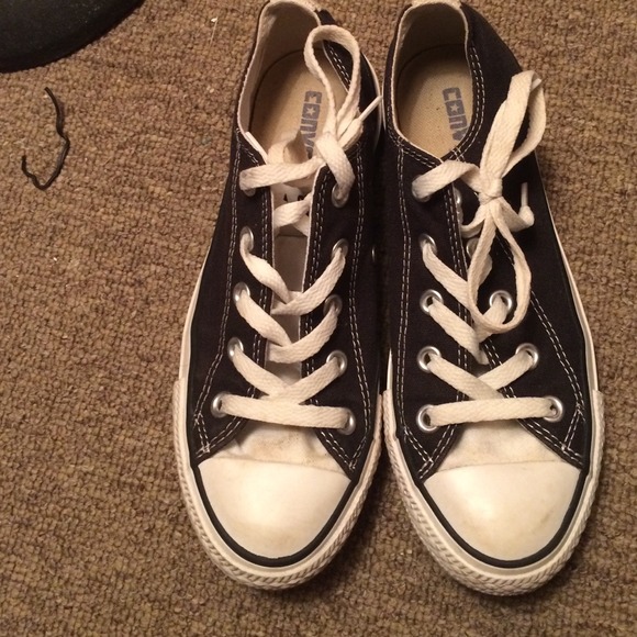 Black and white converse