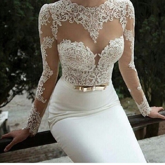 A wedding dress