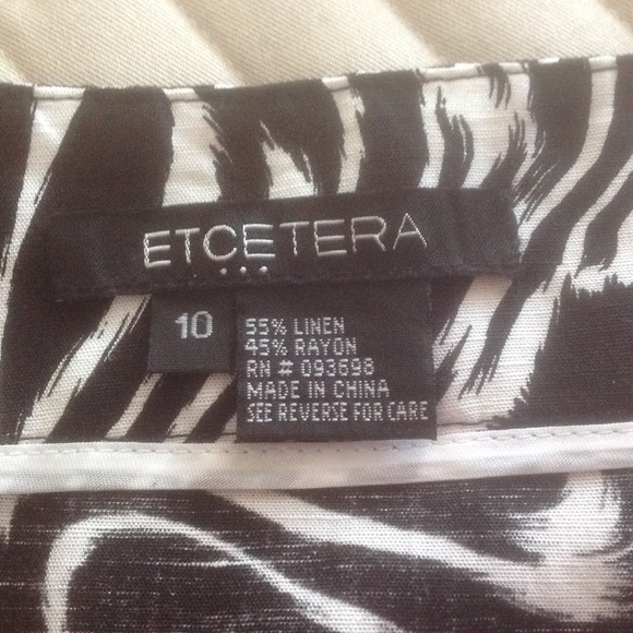 Et Cetera size 10 Linen/Rayon Blend Skirt - Picture 2 of 3