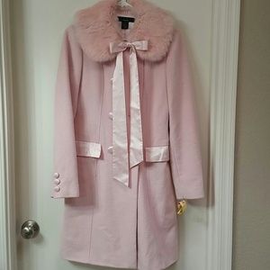 Stunning Arden B luxe coat w/removable rabbit fur