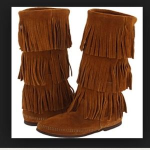 Authentic Minnetonka Fringe Boots