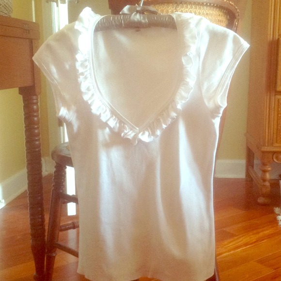 Anne Fontaine cotton knit cap sleeve top