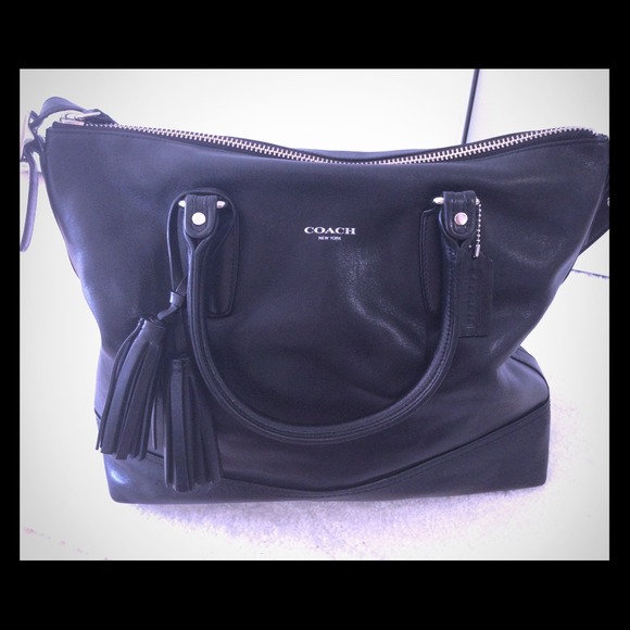 Legacy Rory Satchel in Black Leather