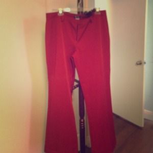Red dress pant