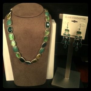 Liz Claiborne Turquoise stone set