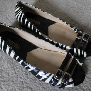 Zebra Micheal Kors flats