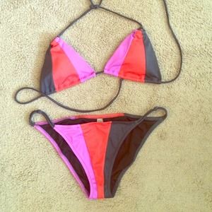 Victoria's Secret Color Block Bikini