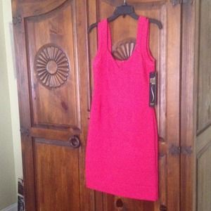 NWT Laundry red no-wrinkle dress--great for travel