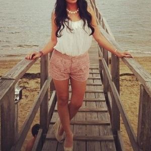 Cutest Blush Pink Lace Shorts 😍