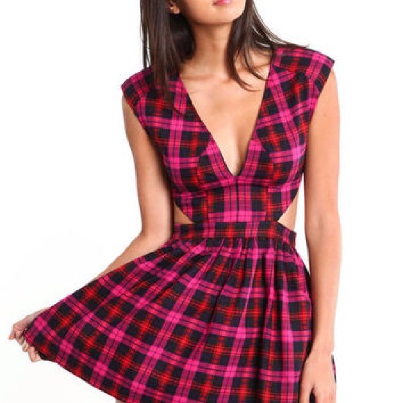👗plaid party dress 👗