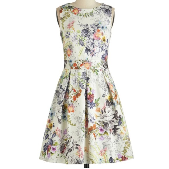 MODCLOTH fit and flare floral dress