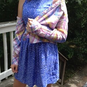Plaid button down shirt