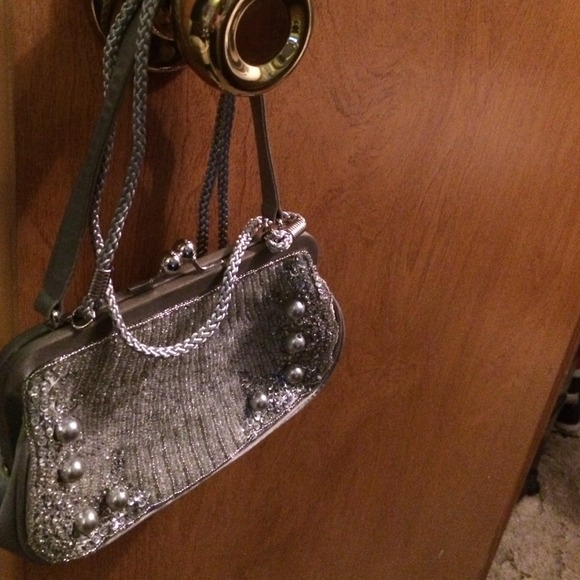 Detailed Silver Clutch