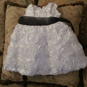 Beautiful white and black baby dress