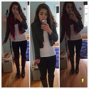 Army green military style jacket