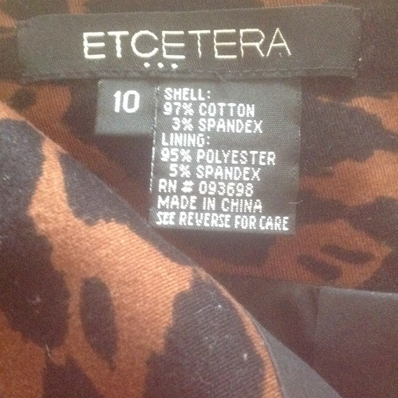 Et Cetera Leopard print A line skirt - Picture 3 of 3