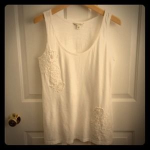 NWOT Banana Republic Appliqué Tank